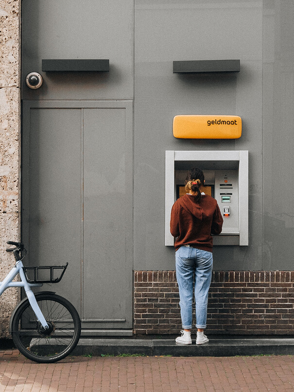 Withdrawing money from an ATM