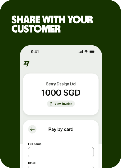 Share with your customer