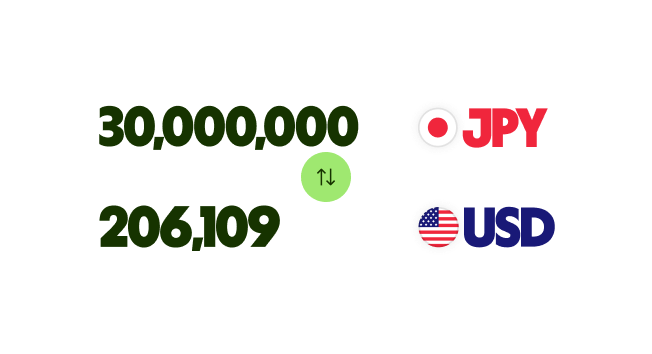 日本円から米ドルへのWiseの送金